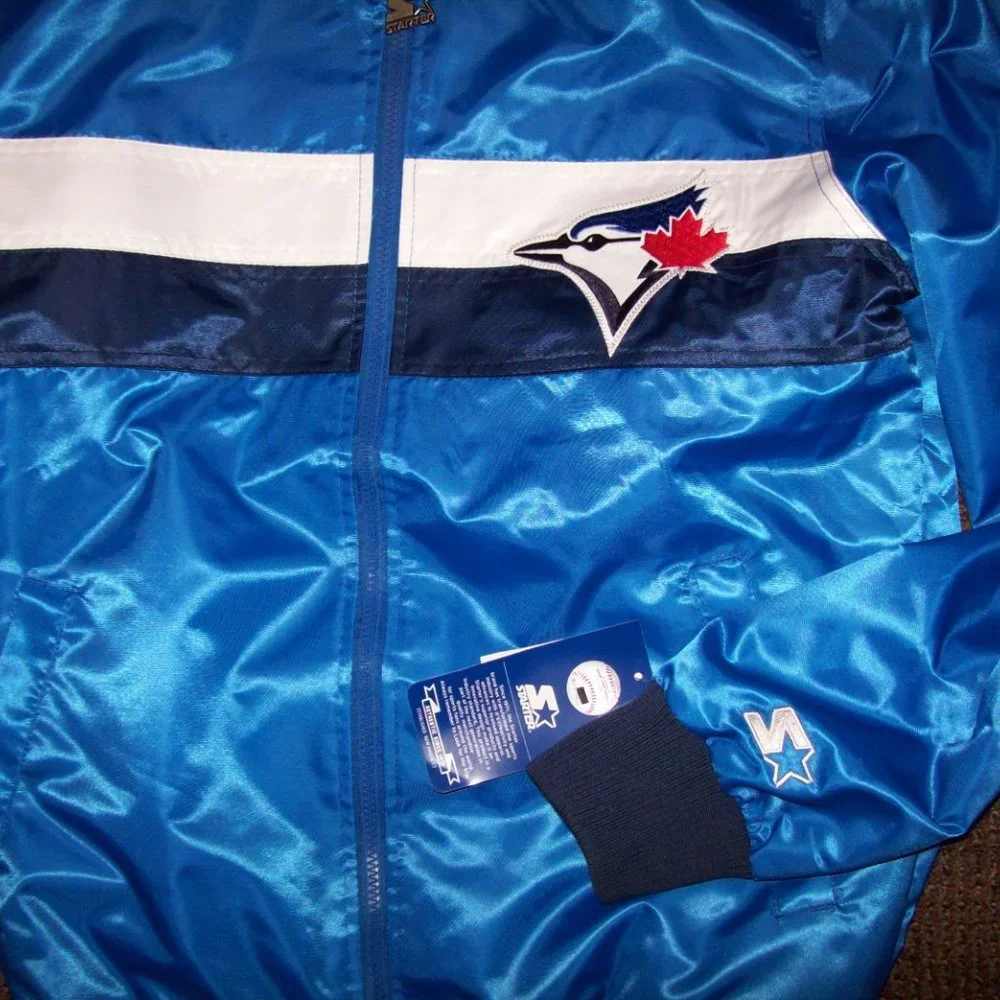TORONTO BLUE JAYS Starter Full Zip Spring / Fall Jacket 2X - Picture 8 of 11
